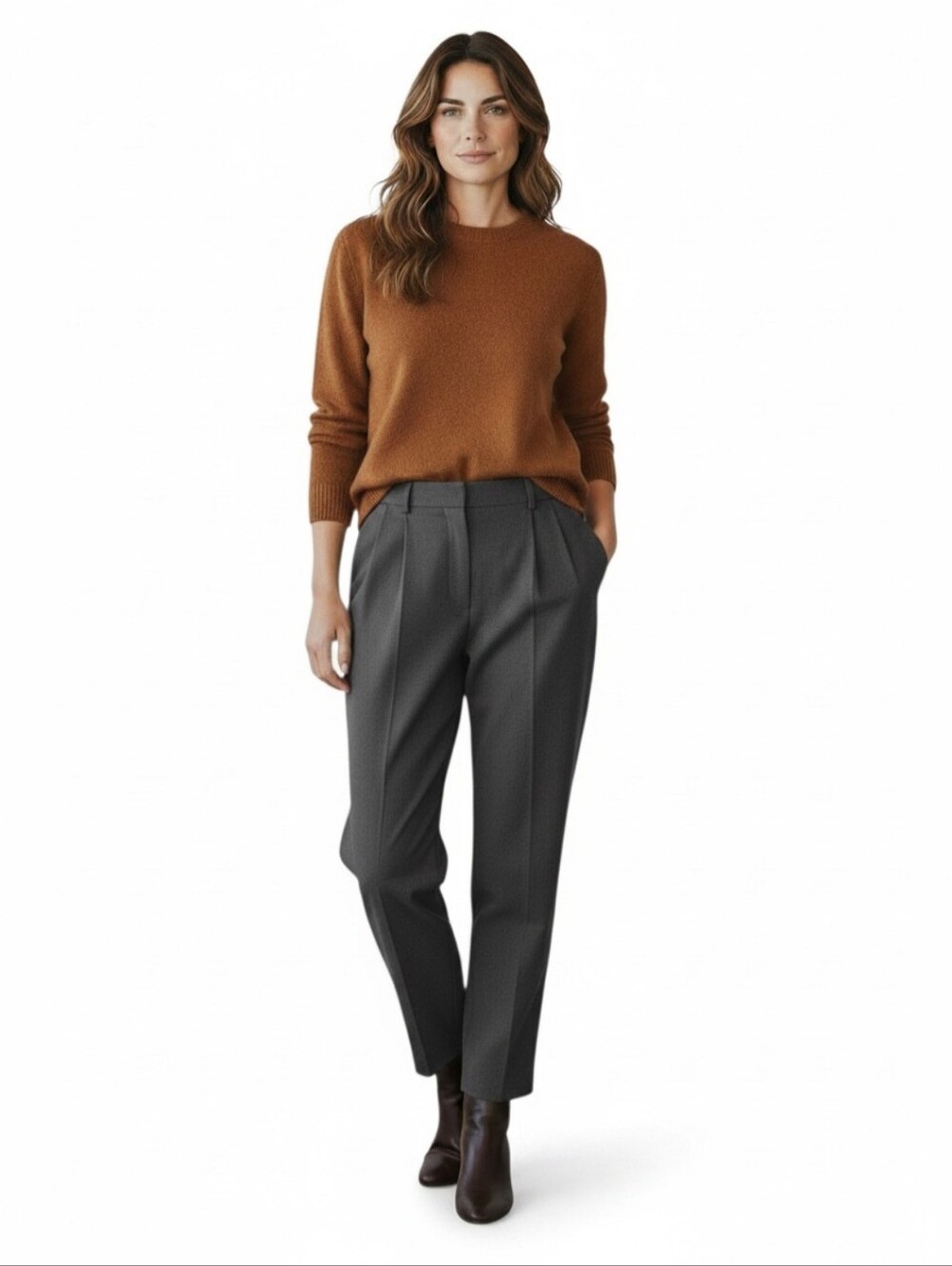 CHARLOTTE NEUVILLE PLEATED TROUSERS